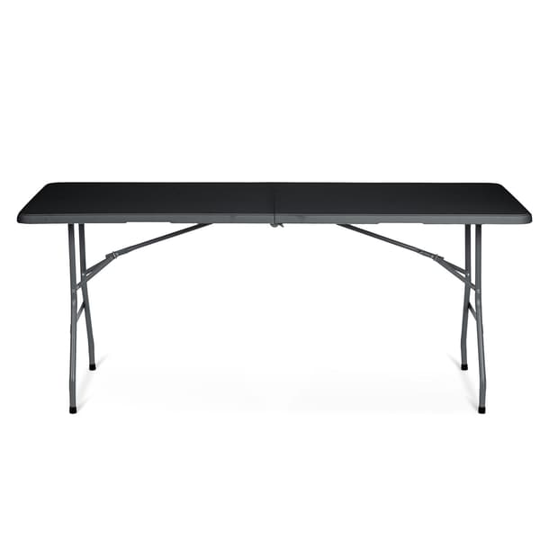 Sammenklappeligt havebord 180 cm Plonos sort