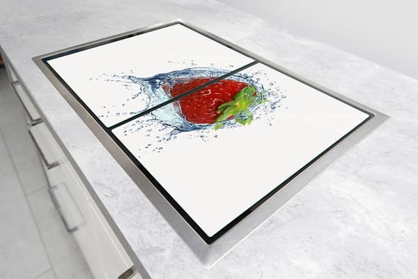 LASINEN SUOJALEVY LIEDELLE 85x52 MANSIKKA