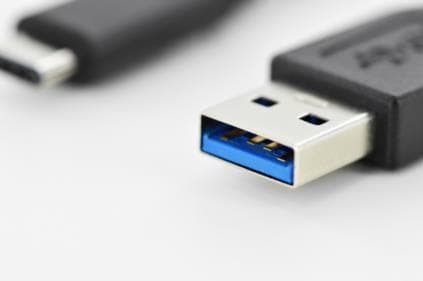 DIGITUS SuperSpeed ​​​​USB 3.0-kabel Typ USB A/USB C M/M Svart 1m