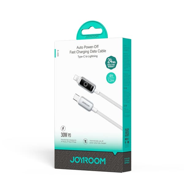 USB-C - iPhone Lightning 30W Kabel 1,2m - Hvid