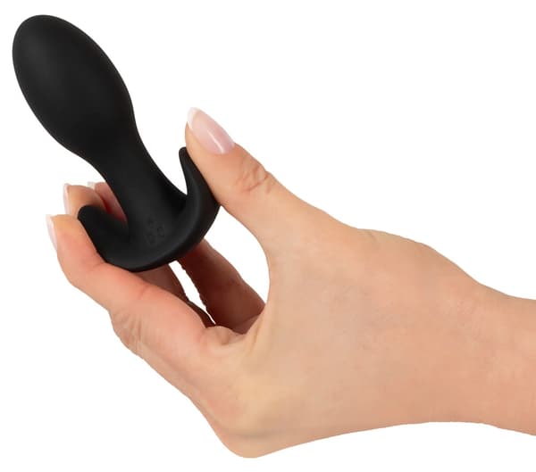 ANOS Silikone Vibrerende Mini Analprop Sort