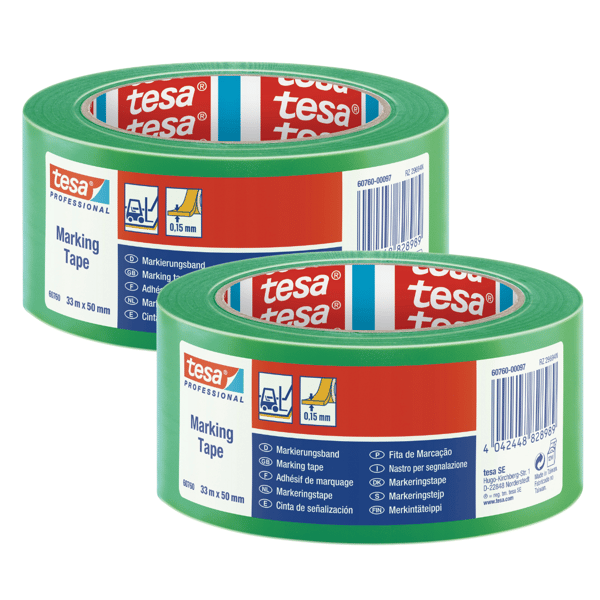 Tesa PVC-varningstejp 33 m x 50 mm x 2