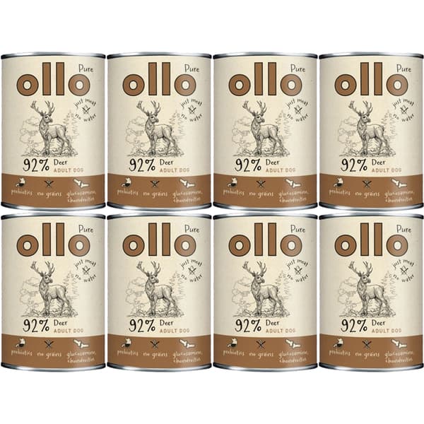 Ollo Pure Jeleń Våtfoder för hundar 8 x 400g