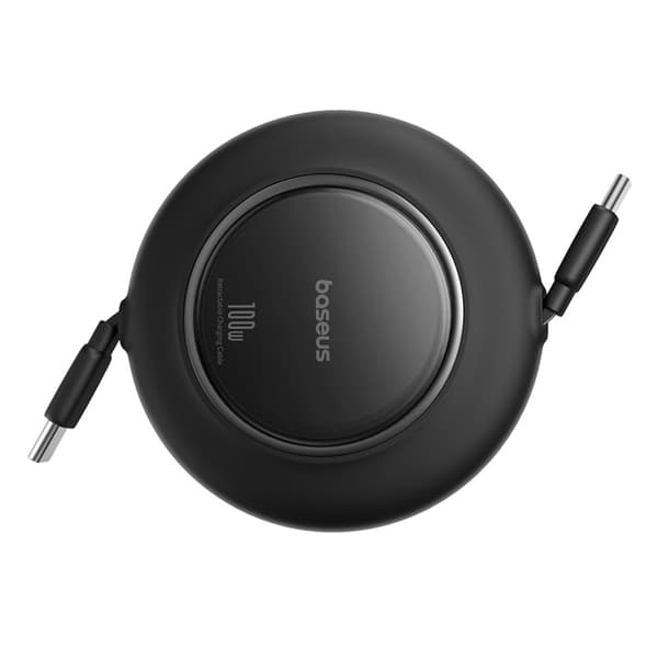 Udtrækkeligt USB-C-kabel 100W 2m - Sort