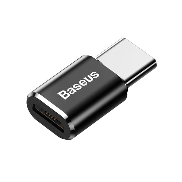Adapter Mini Micro USB til USB-C Adapter - Sort