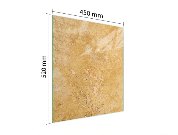 GLAS SKÆREBRÆT 45x52 SKIFER