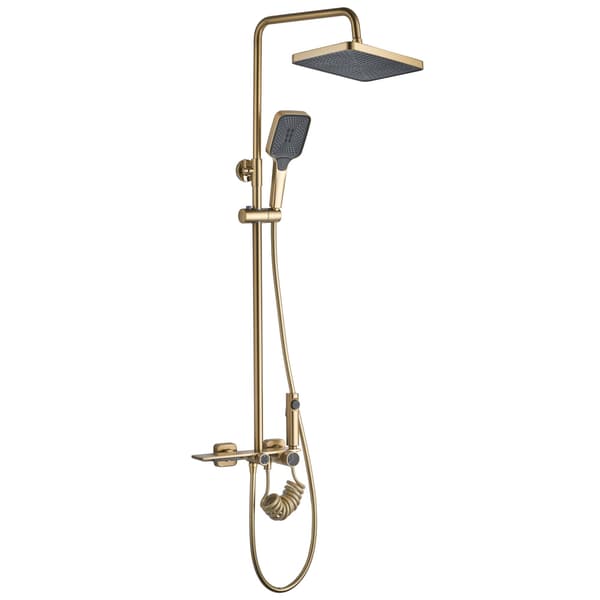 HELIX DUSCHSET BORSTAD GULD Artikelnummer REA-P6621