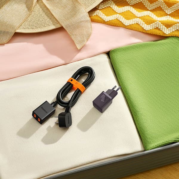 USB-C GaN5 30W EU vægoplader - Lilla