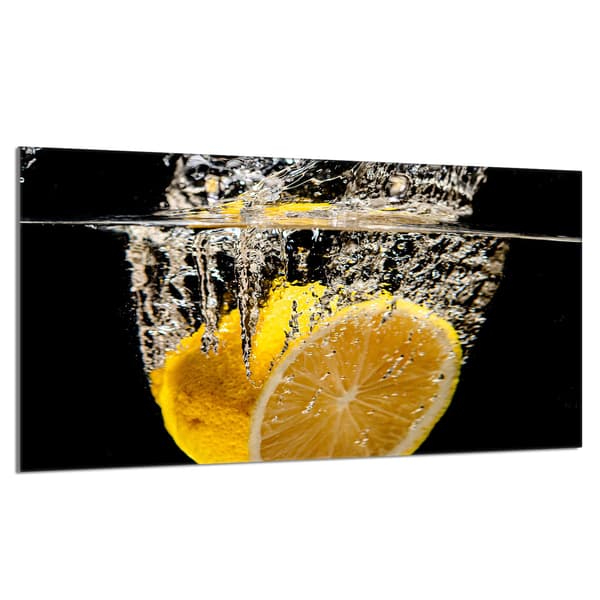 Glasskydd för spishäll 90x52 Citron