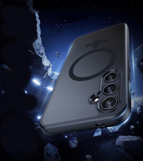 MAGSAFE ETUI MATSORT TIL SAMSUNG S25 FE + 2x GLAS