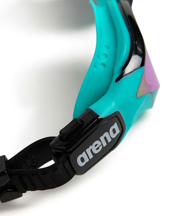 Arena Cobra TRI Swipe Mirror smaragdgrön simglasögon - påfågel