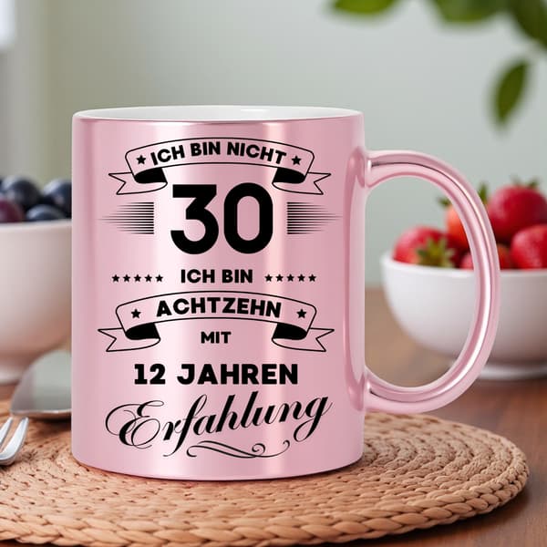 Rolig mugg, present till en 30-årsdag