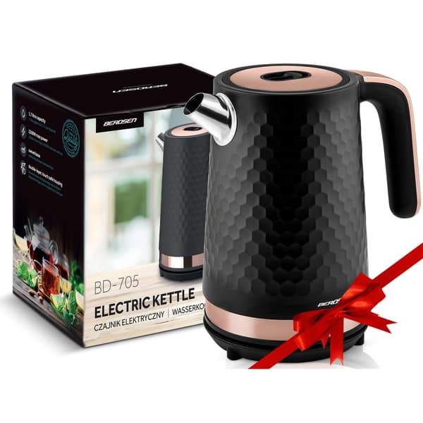 Berdsen BD-705 1,7l elkedel, sort og kobber