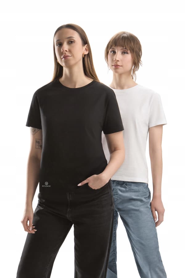 BDTS-01 M COLD WHITE Bomulds-T-shirt til dame SIENNA