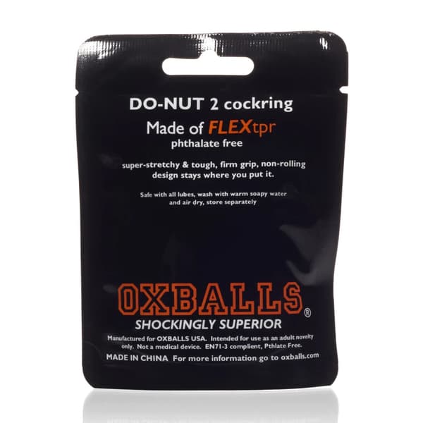 Oxballs DoNut 2 pyöreä penisrengas musta