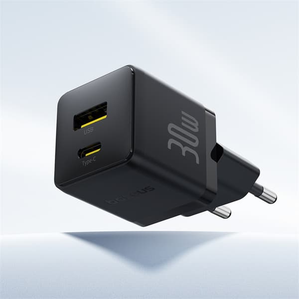 Palm 30W USB-C USB-A Vægoplader - Sort