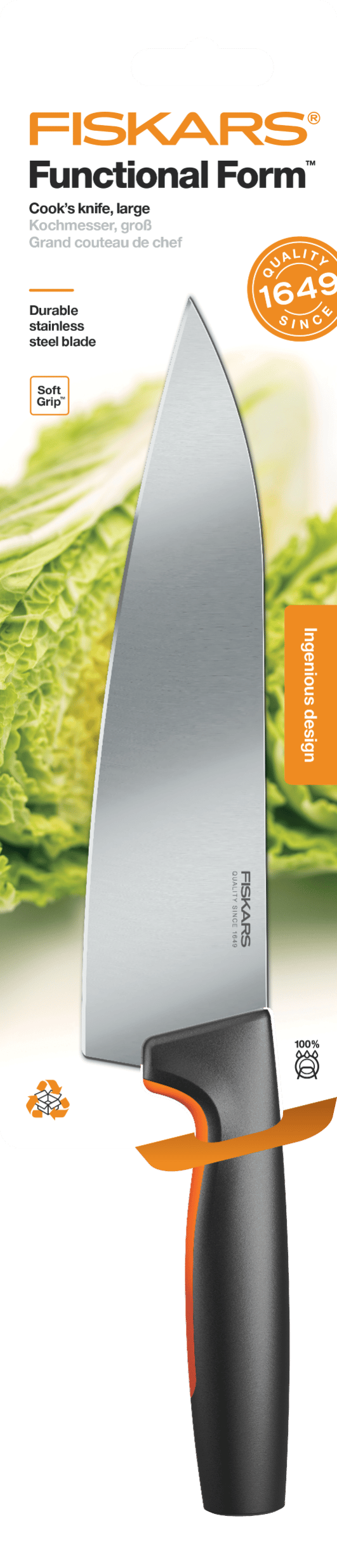 FISKARS FUNCTIONAL FORM Professionell kockkniv, stor, 20 cm
