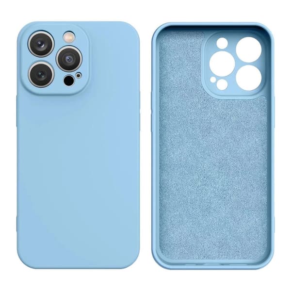 iPhone 16e silikonskal – blått