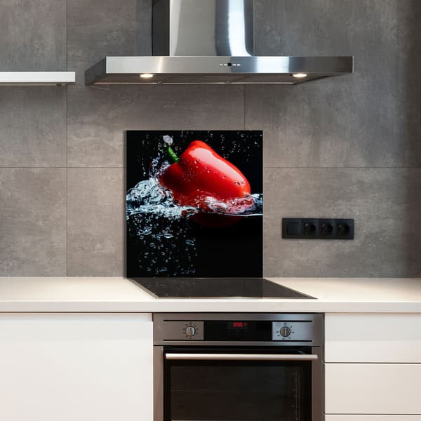GLASPANEL FÖR KÖK 60x65 Paprika