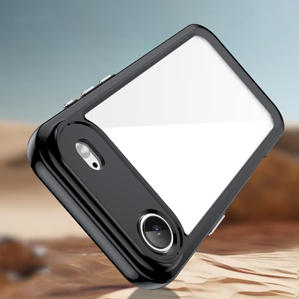 iPhone 17 Air Outer Space -kotelo - musta läpinäkyvä