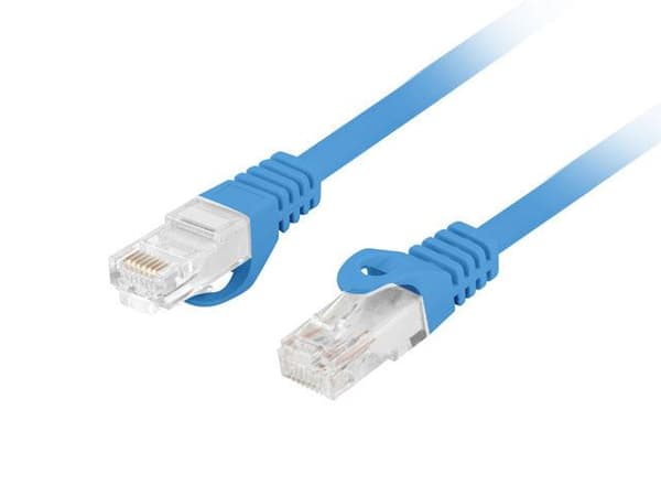 Patchkabel Lanberg UTP kat.6 10m LSZH CU fluke bestået blå