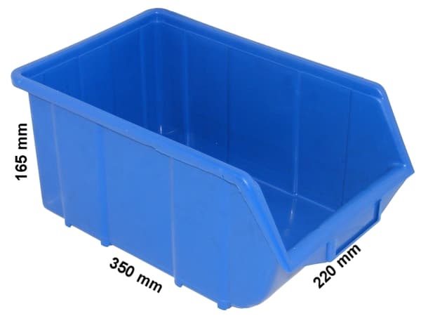 Ecobox opbevaringsbeholder, stor | Blå