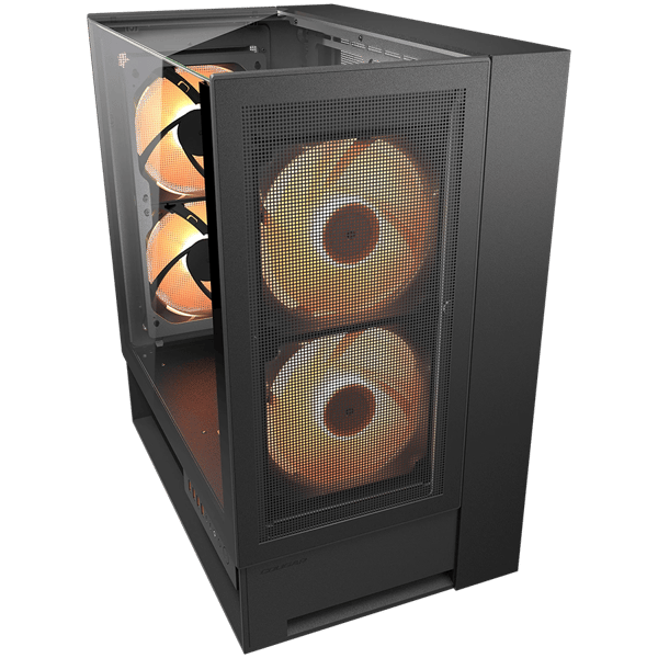 COUGAR OmnyX PC-chassi, Midi Tower, Svart