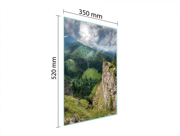 GLAS SKÆREBRÆT 35x52 PLADE
