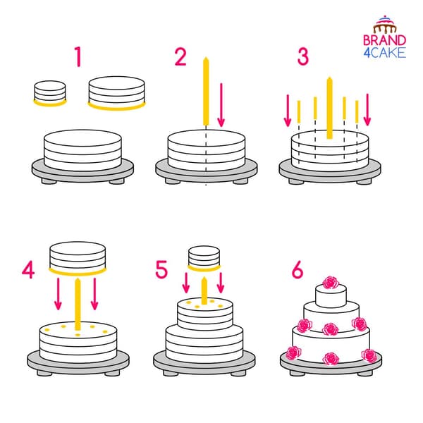 2-lags kagefad 30/14 cm Brand4Cake