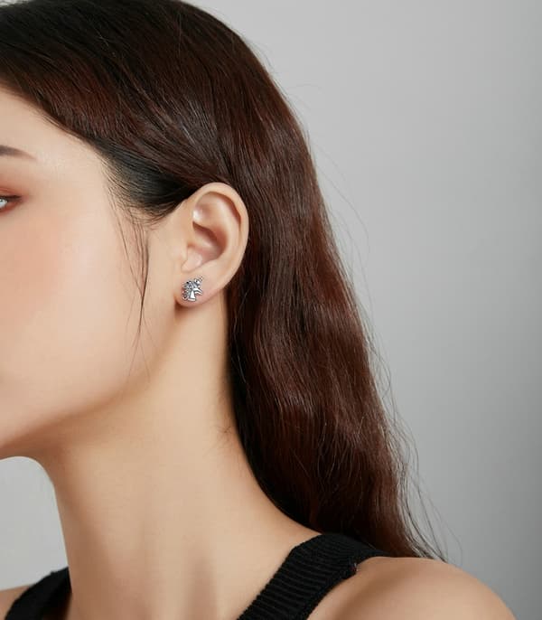 Pendientes de Plata Pendientes Unicornio Plata 925