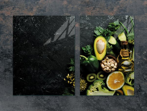 GLASSKYDDSPLÅT FÖR SPIS 75x52 AVOCADO