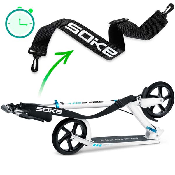 SOKE CITY sparkcykel vit