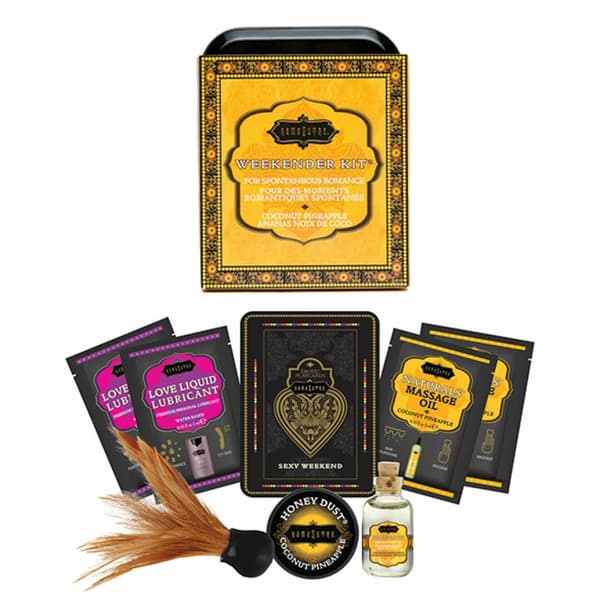 Kama Sutra Weekender Tin Can Coconut Pineapple Tilbehørssæt