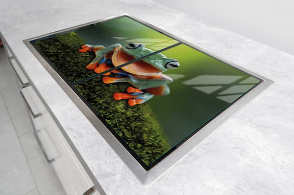 GLASPLADE TIL KØKKEN 2x35x52 FROG