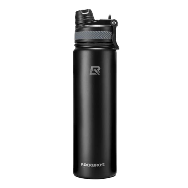 Termocykelflaske til drikkevarer 620ml stål - sort