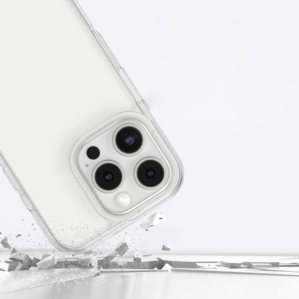 Silikone-etui til iPhone 16 Pro Max Minimal Cover - gennemsigtig