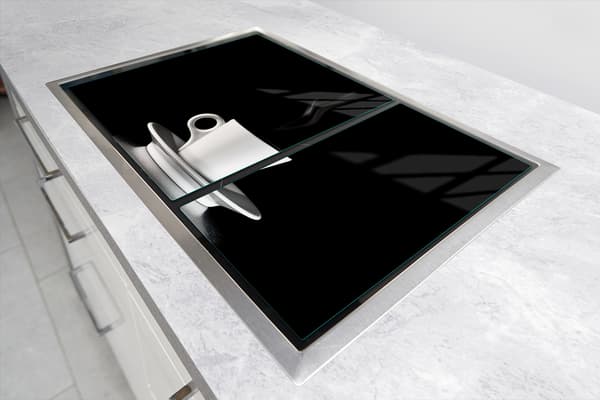 GLASSKYDDSPLÅT FÖR SPIS 75x52 KAFFE