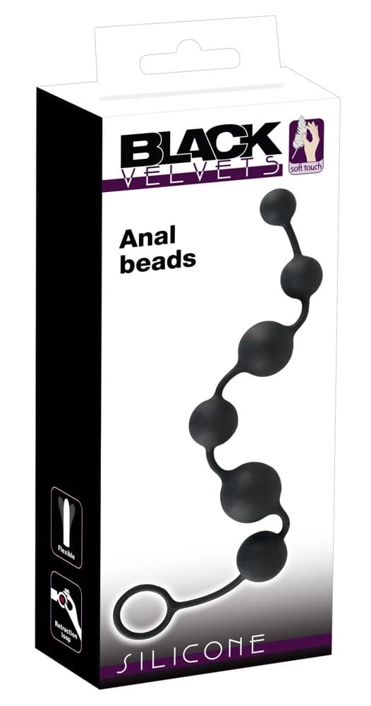 Black Velvets Elastiske Analperler