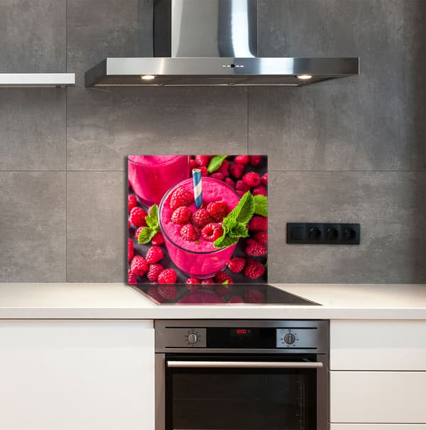 KEITTIÖN LASIPANEELI 65x60 Vadelma