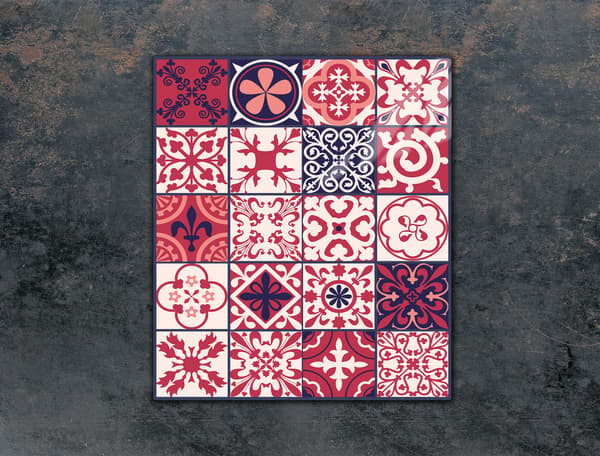 GLAS SKÄRBRÄDA 45x52 MOSAIK