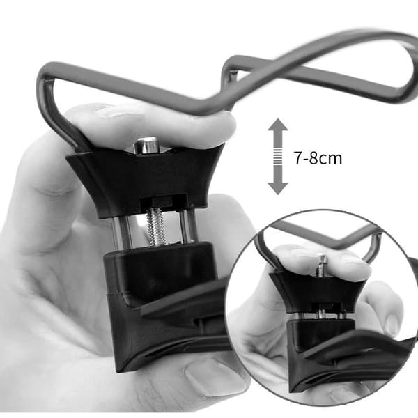 ROXAR flaskeholder i aluminium, sort