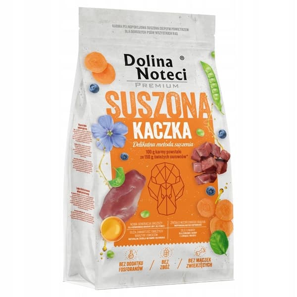 Dolina Noteci Premium torrfoder för anka till hundar 9 kg