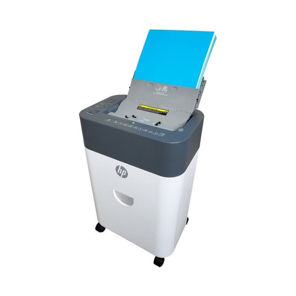 HP ONESHRED Auto 100CC papirmakulator, hvid og grå