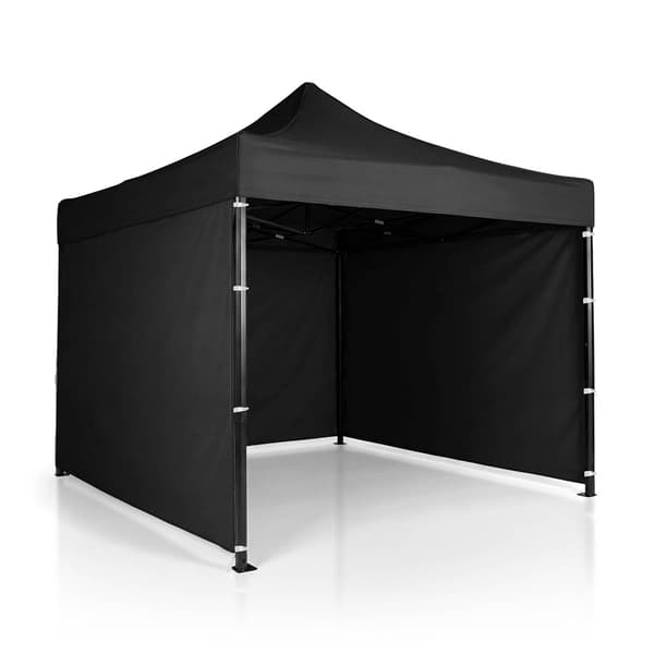 Puutarhapaviljonki 3 seinällä, 3 x 3 m, musta, Plonos