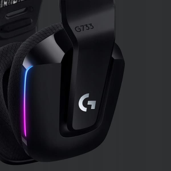 Logitech G733 Lightspeed -kuulokkeet, mustat