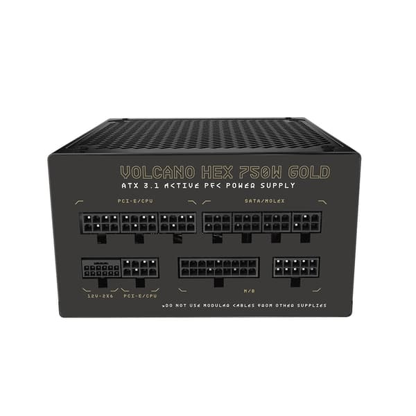 MODECOM Volcano HEX 750W Gold ATX 3.1 computerstrømforsyning