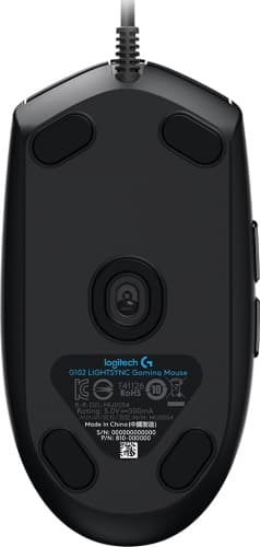 Logitech G102 LIGHTSYNC -langallinen pelihiiri, USB, 8000 DPI, musta
