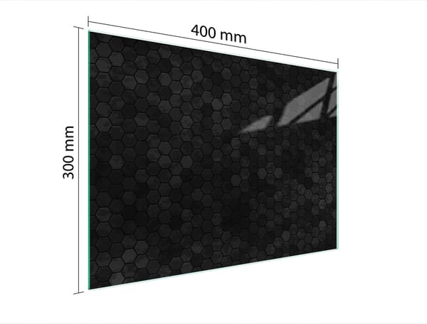 SKÄRBRÄDA I GLAS 40x30 MÖNSTER