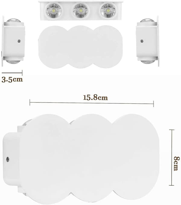LED-VÄGGLAMPA MODERN UP DOWN LOFT VÄGG