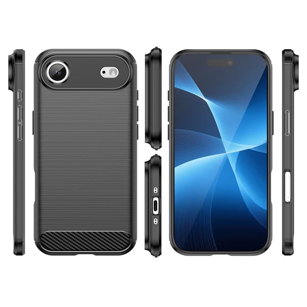 iPhone 17 Air Carbon-cover - Sort